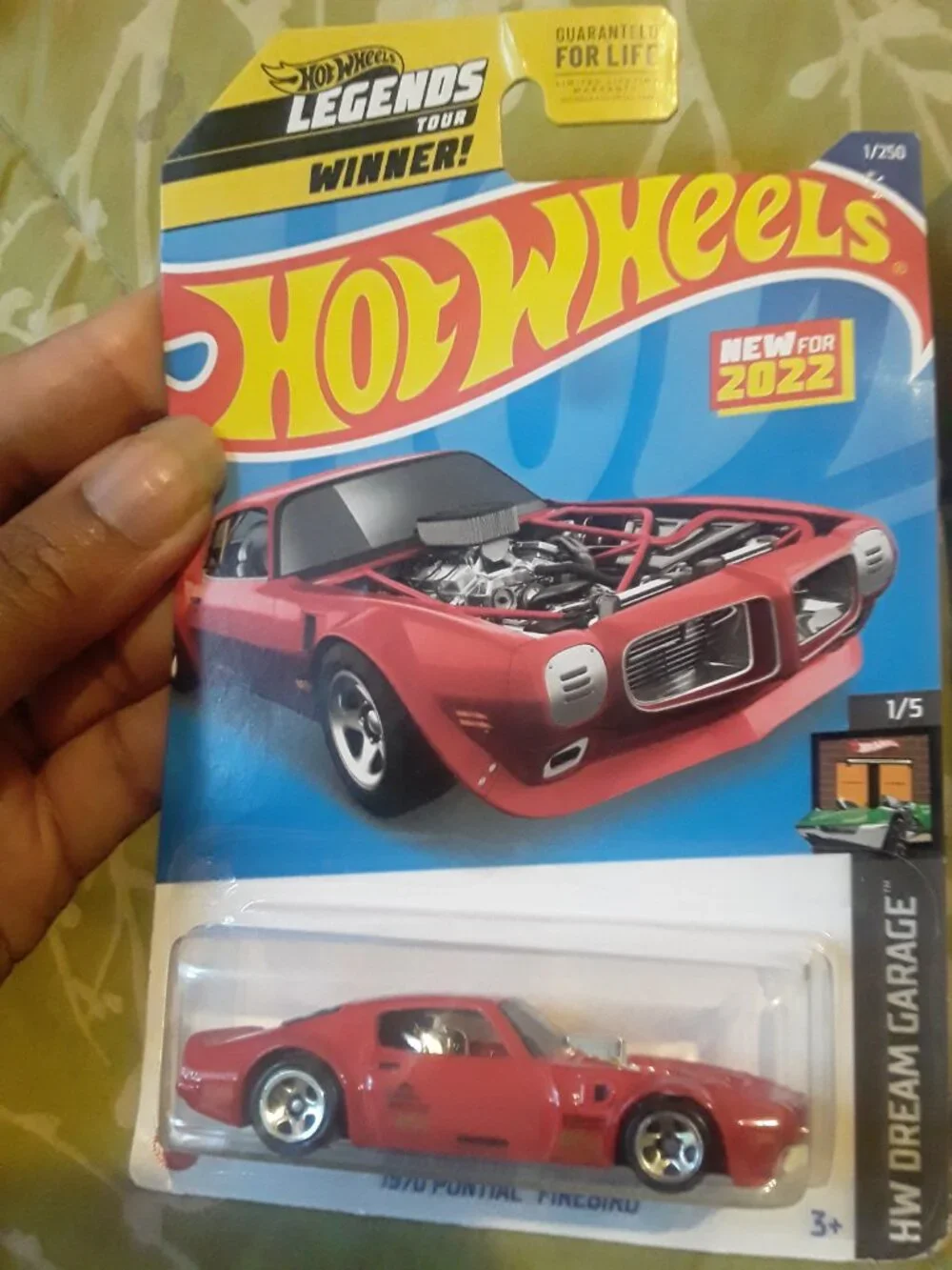 X2 Hot Wheels Legends Tour Winner 1970 Pontiac Firebirds Red White Car